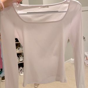 white squared neck top from a boutique!